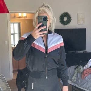 Retro Style Express Bomber Jacket